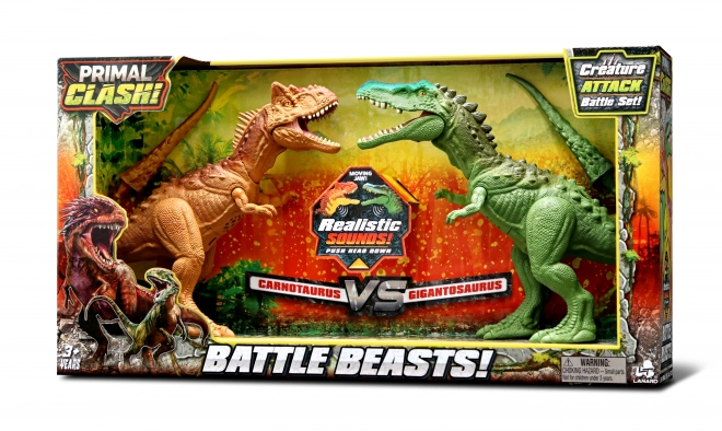 Dinosaurier Schlacht Carnotaurus vs. Giganotosaurus Set