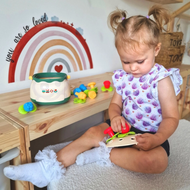 Blumenkorb Sortier- und Lernspiel für Kinder