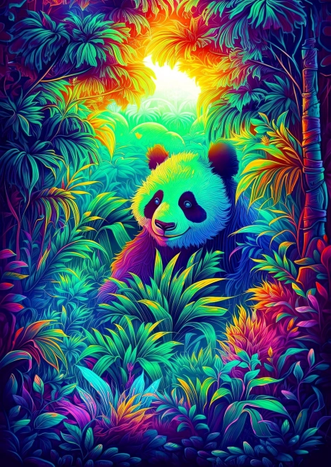 Puzzle Pandabereich 1000 Teile