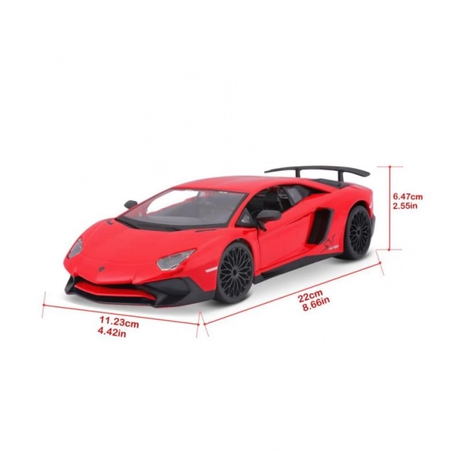 Lamborghini Aventador Modellauto Rot