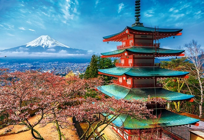 Fesselnde japanische Szenerie