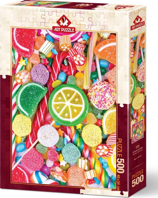 Bunte Süßigkeiten Puzzle 500 Teile