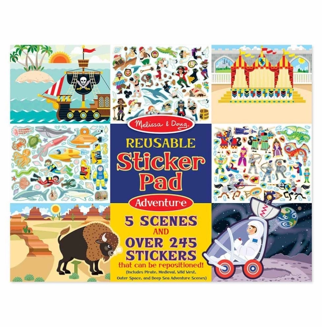 Wiederverwendbare Sticker Abenteuer von Melissa und Doug