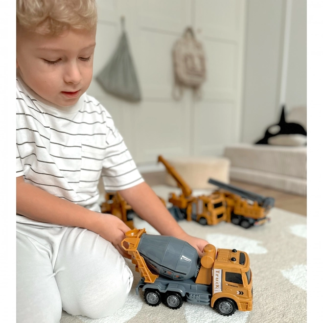 Großes Set Baufahrzeuge 6-in-1