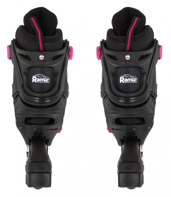 4-in-1 Rollschuhe, Schlittschuhe, Skates Set für Kinder Größe 29-33 Pink – Rosa