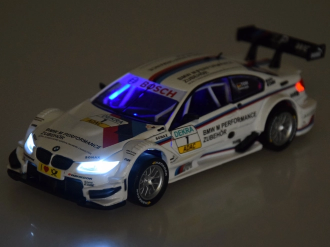 Metall-Sportmodell BMW M3 DTM im Maßstab 1:32 mit Licht- und Soundeffekten