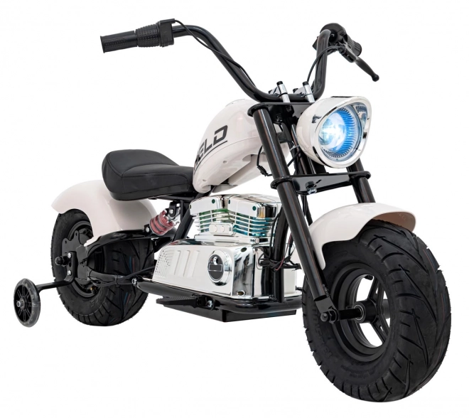 Motorrad Chopper Warrior Weiß