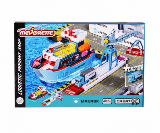 Majorette: Maersk Spielset mit Fahrzeug