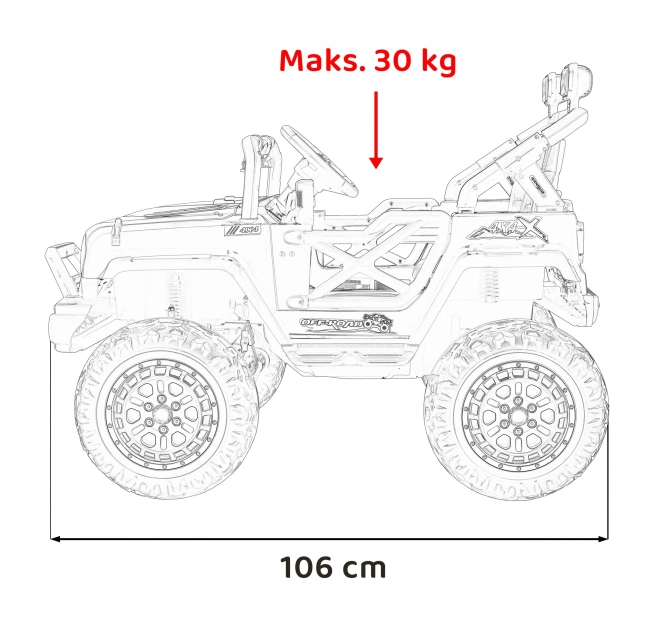 Offroad rosa elektrisches Kinderauto