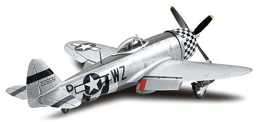 Modellkunststoffflugzeug P-47D Thunderbolt Bubbletop