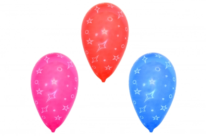 Luftballons mit Sternenmotiv 23 cm - Set mit 10 Stück