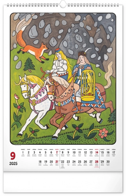 Wandkalender Josef Lada 2025