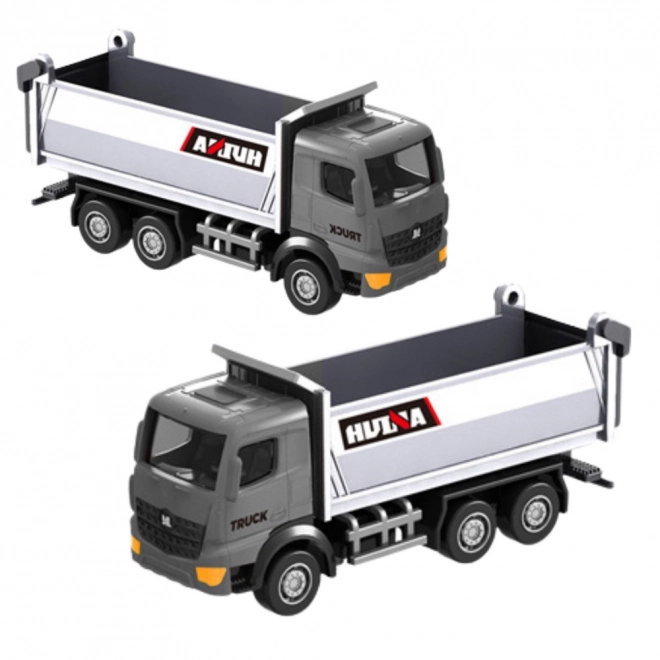 Sammlermodell eines Huina-Lkw Silber 1:80