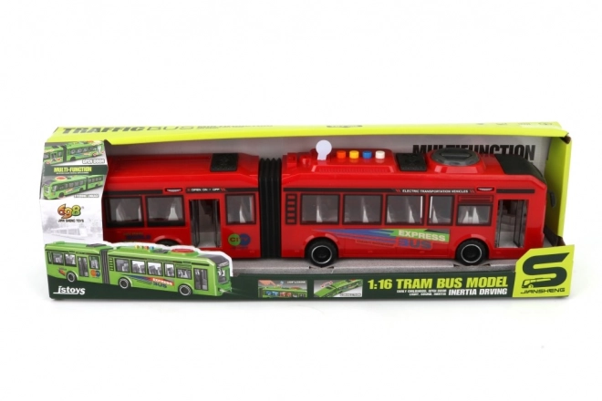 Roter Trolleybus Modell 1:16