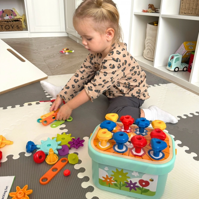 Konstruktionsbox Montessori Motorik 12-in-1 von Woopie Green