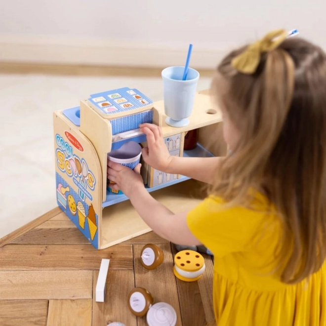Große Eisdiele - Holzspielset für Rollenspiele