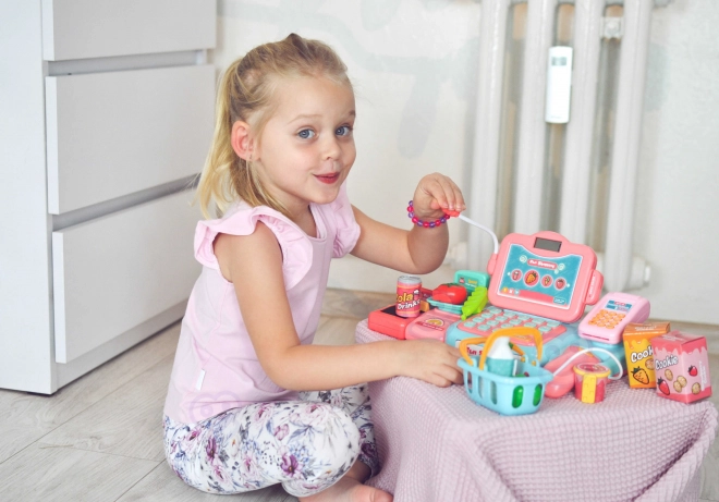Kinder Spielkasse mit Scanner, Waage und Mikrofon von Woopie