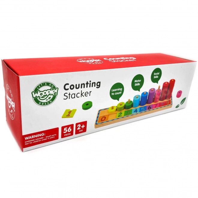 Holzpuzzle Farben und Zahlen lernen Montessori