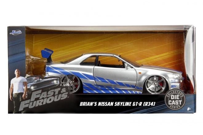 Schnell und gef��Studiertes Auto 2002 Nissan Skyline 1:24