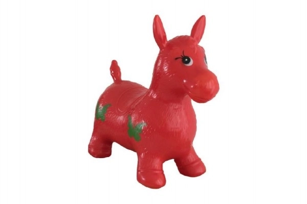 Rotes Hüpfpony aus Gummi