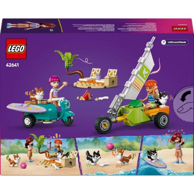 Lego Friends Abenteuer mit Surfenden Hunden und Scooter