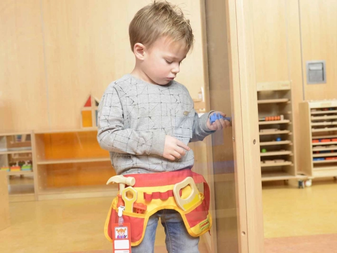 Werkzeuggürtel für Kinder mit 12 Handwerker-Werkzeugen