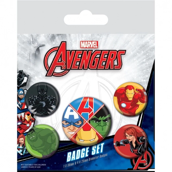 Avengers Anstecknadel Set