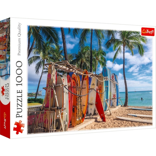 Tropisches Motiv des Waikiki-Strands