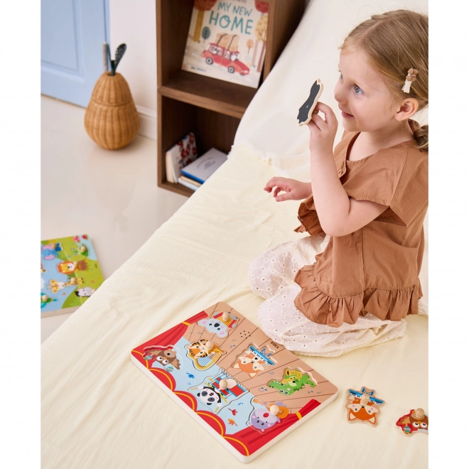 VIGA Puzzle musizierende Tiere