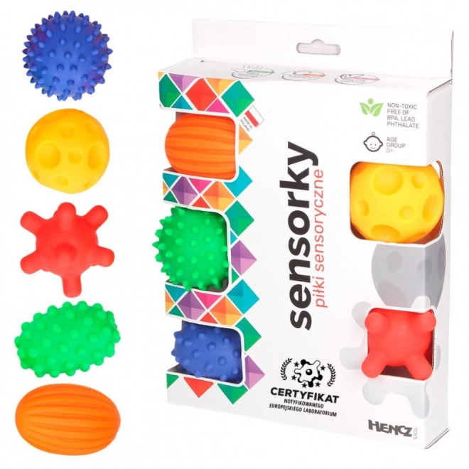 Set von 5 sensorischen Bällen
