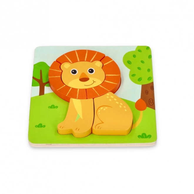 Set aus vier Tierpuzzles