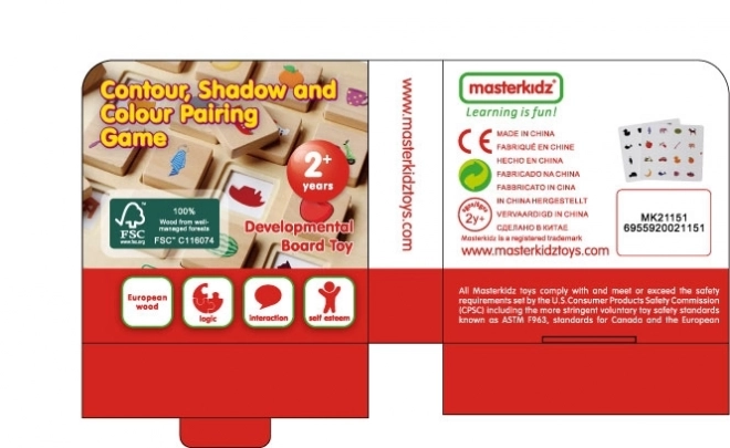 Schatten Matching Spiel für Kinder Montessori