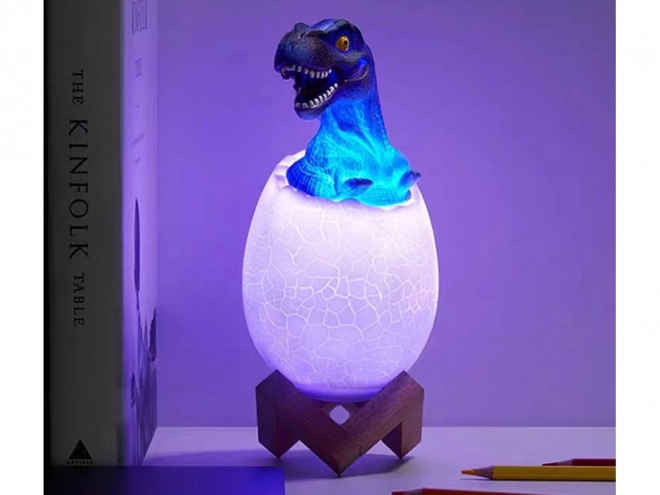 Nachtlicht Dinosaurier Ei RGB LED für Kinder