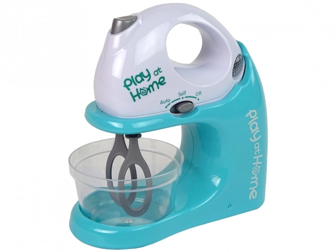 Kinder-Spielzeugmixer mit Schüssel Blau