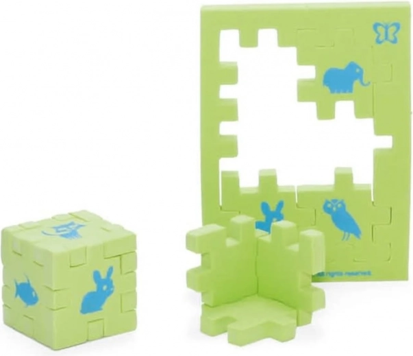 Happy Cube Junior – Tiere (1 Würfel) Schaumstoff-3D-Puzzle