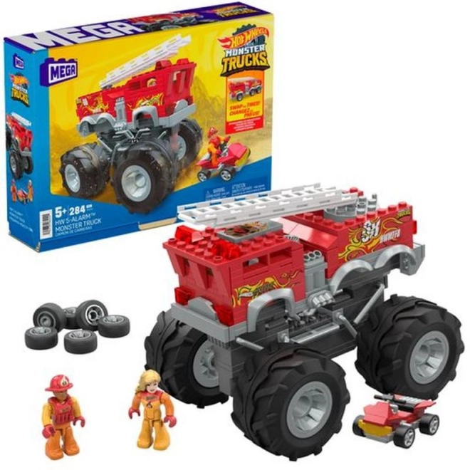 Mega Hot Wheels 5-Alarm Monster Truck & All-Terrain-Vehicle Bauset