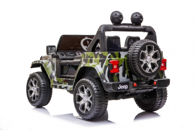 Jeep Wrangler Rubicon Kinder Elektroauto Kamuflage