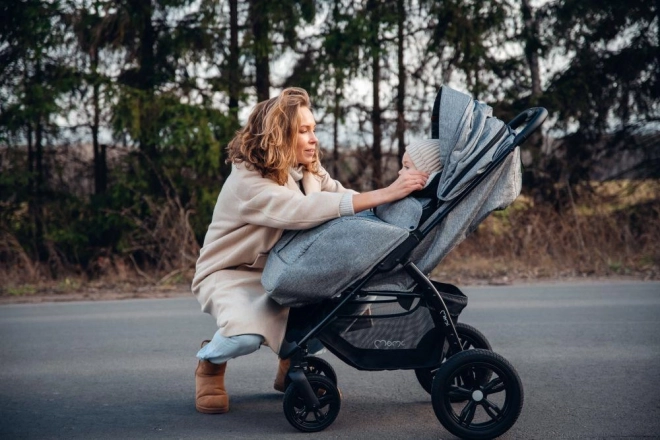 Leichter Sportkinderwagen MoMi MIYA Grau