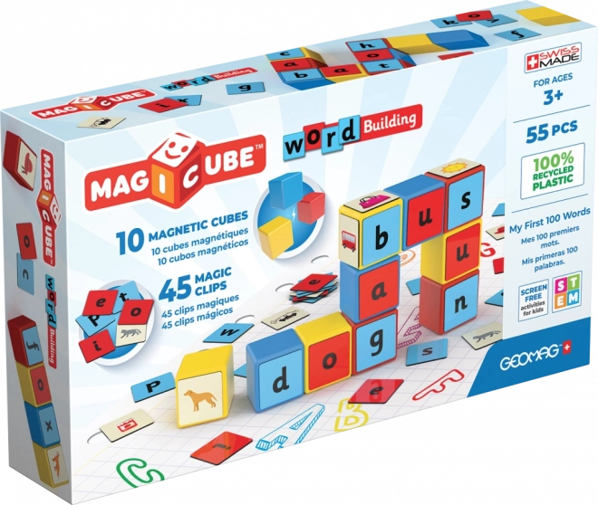 Geomag Magicube Wörter 55-teilig