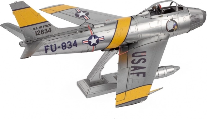 3D-Puzzle Metall Erde - F-86 Sabre