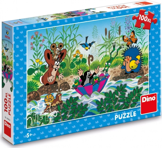 Dino Puzzle Maulwurf auf Reise 100 Teile