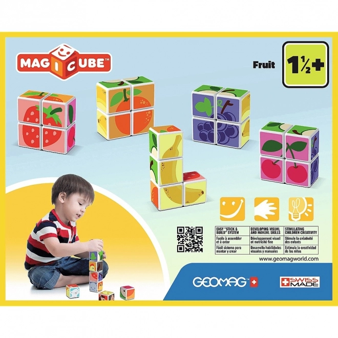 Geomag Magicube Magnetische Bauwürfel Obst