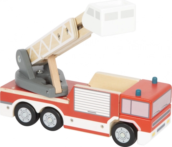 Feuerwehrauto mit drehbarer Leiter für Kinder
