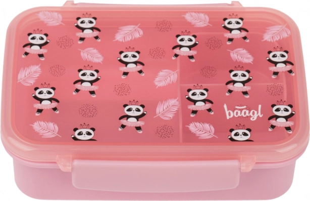 Baagl Brotzeitbox mit Fächern Panda