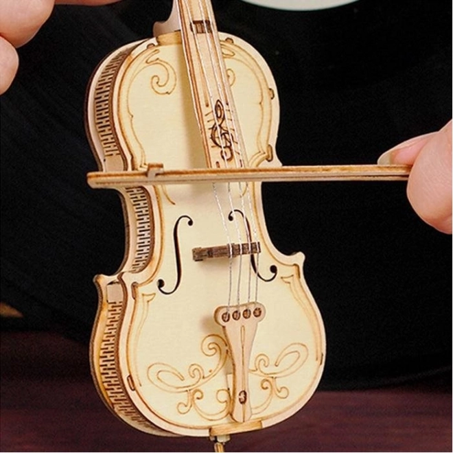 RoboTime Holz 3D Puzzle Violoncello