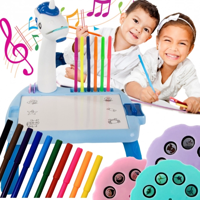 Rückprojektor Zeichentisch Kinder Kreativset