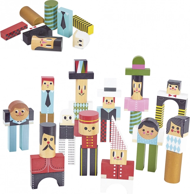 Vilac Holzbaukasten Figuren
