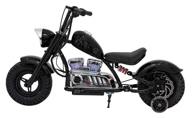 Chopper Warrior Motorrad Schwarz