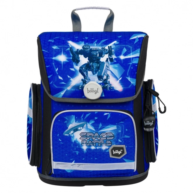 Baagl Schulrucksack Ergo Space Battle