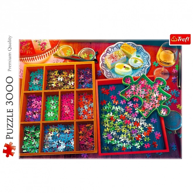 Puzzle 3000 Teile - Abend mit Puzzles